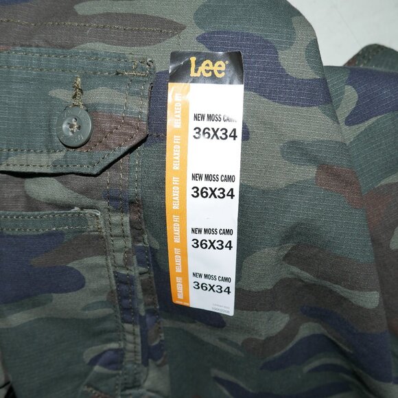 LEE Ripstop Cargo Pants Men's Size 36x34 Camouflage Lightweight NWT - Picture 9 of 10